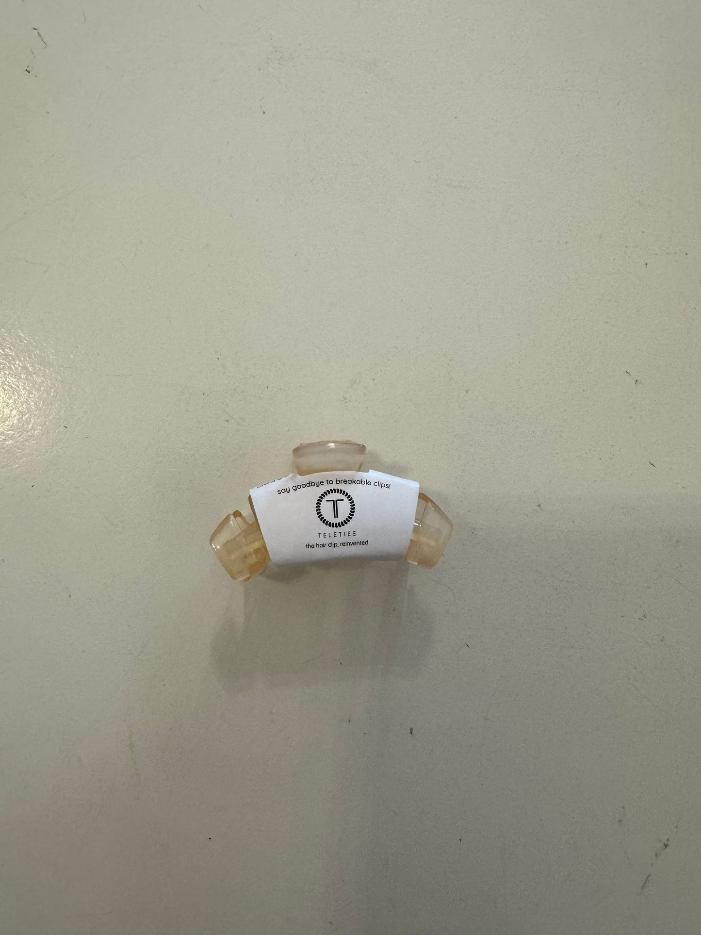 TELETIES - Classic Almond Beige Tiny Hair Clip