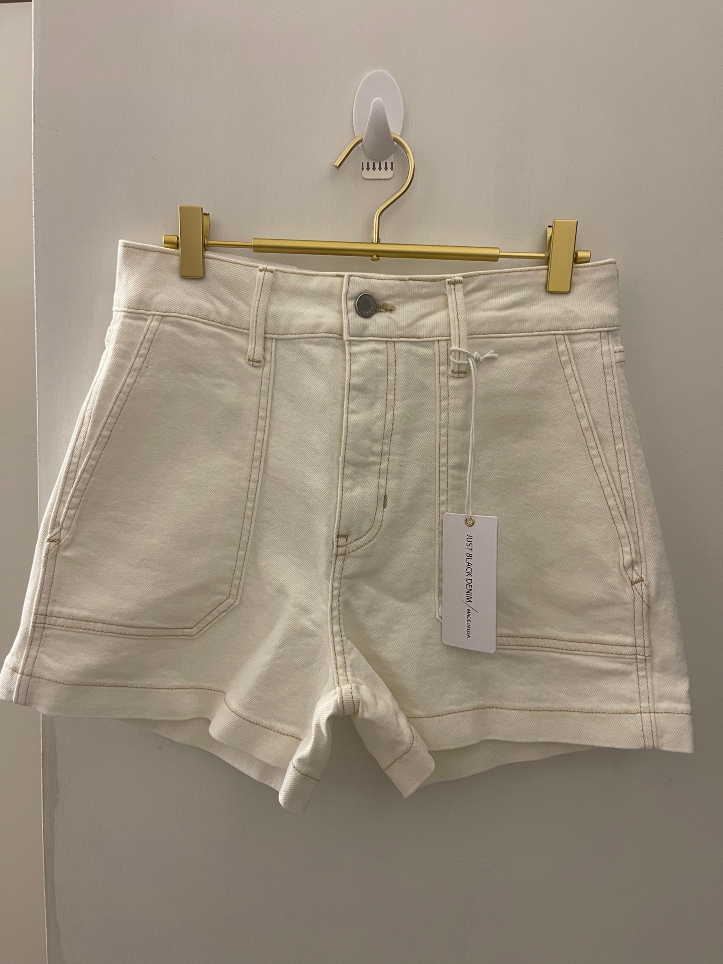 JUST USA - Utility Cargo Short Off White
