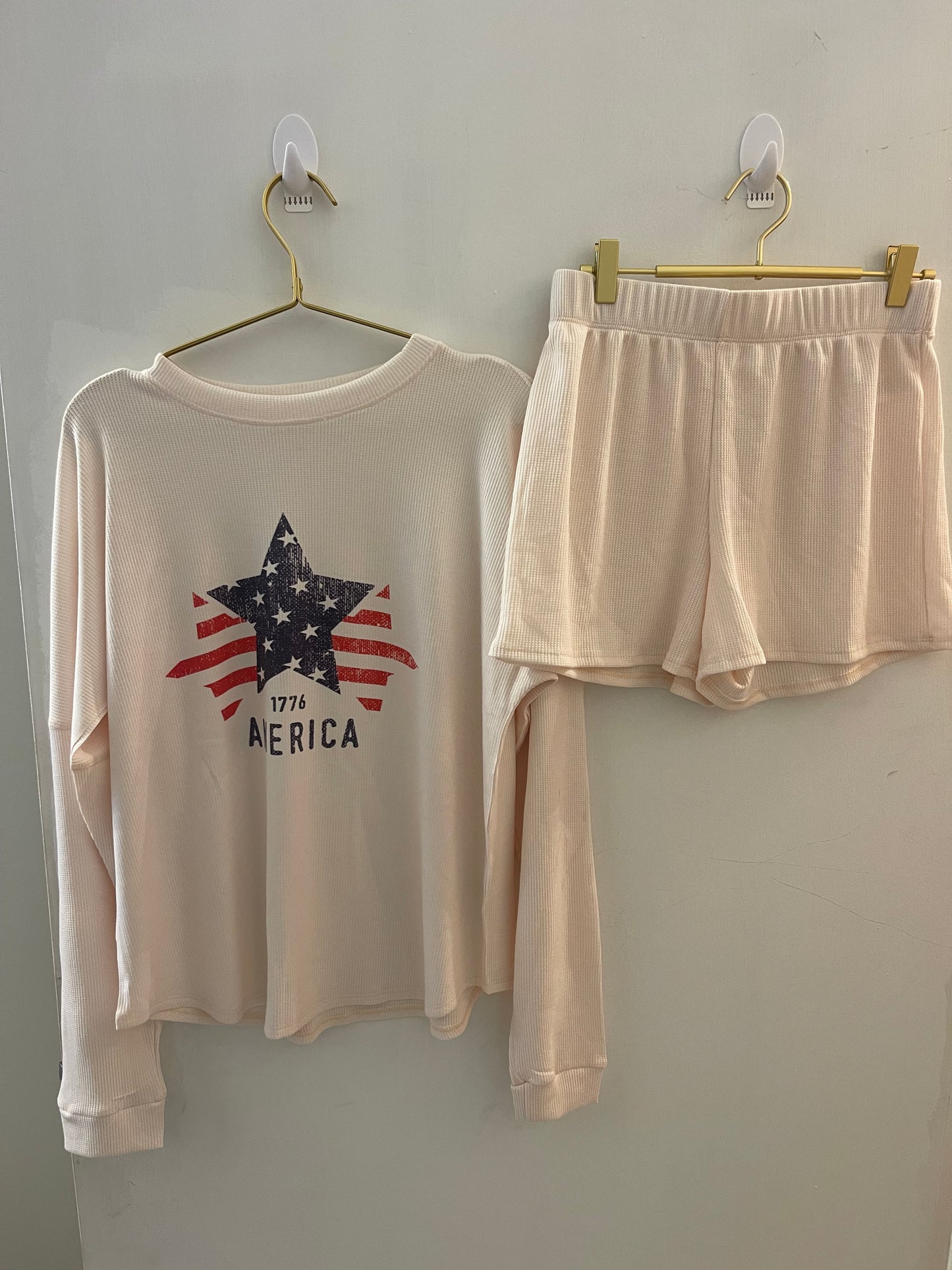 PHIL LOVE - American Flag Star Lounge Wear Set