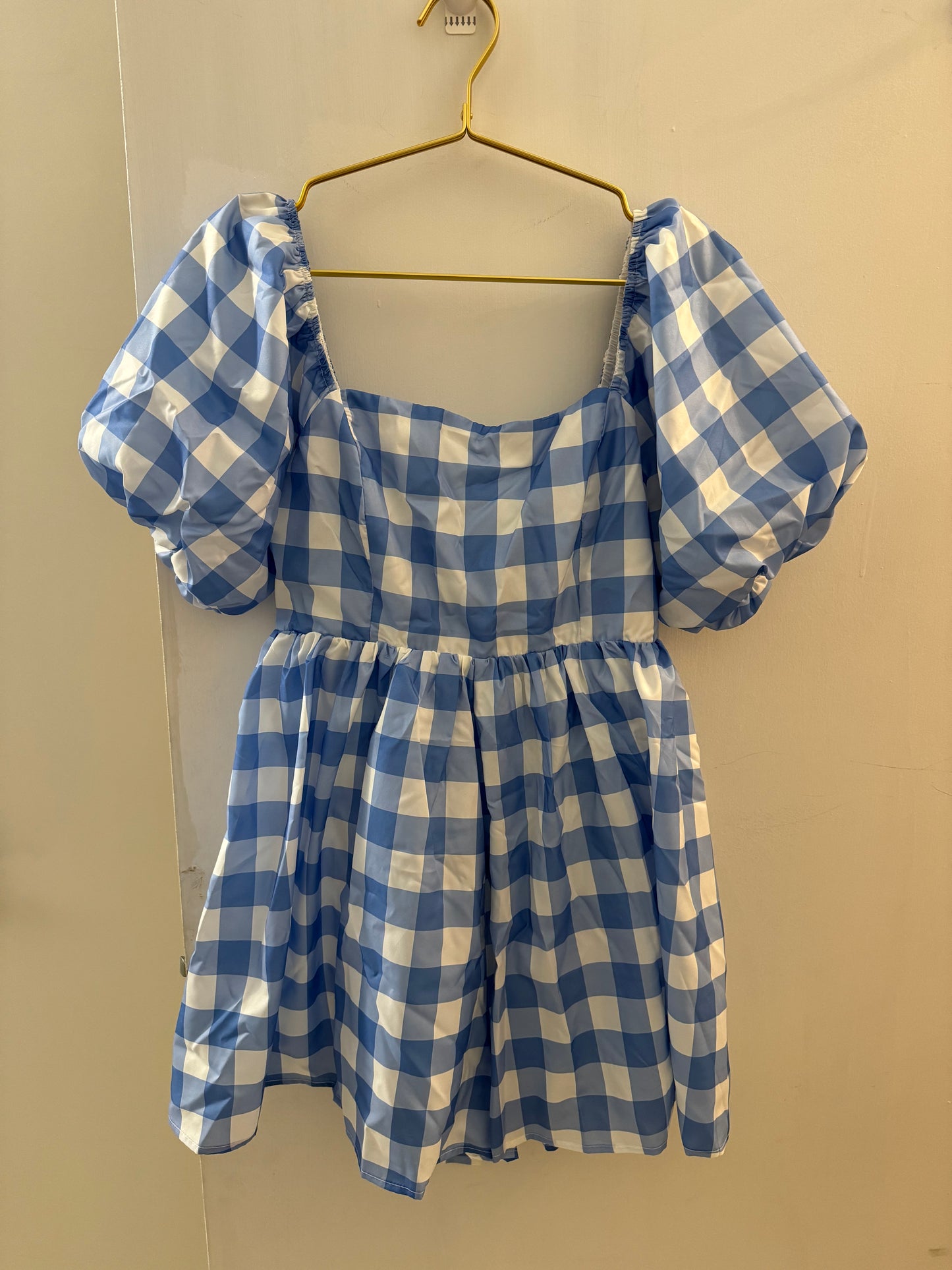 MAIN STRIP - Plaid Print Romper