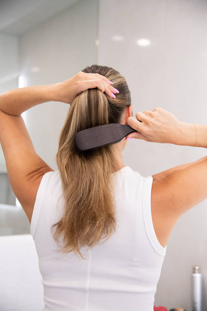 FRAMAR Boar Bristle Hair Brush, Wooden Slick Back Hair Brush