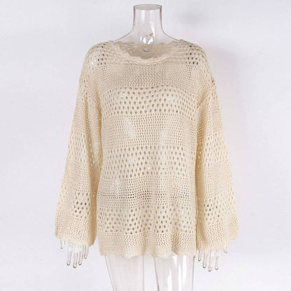 Cut-Out Flared Sleeves Beach Cover-Up