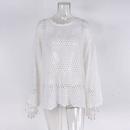 Cut-Out Flared Sleeves Beach Cover-Up
