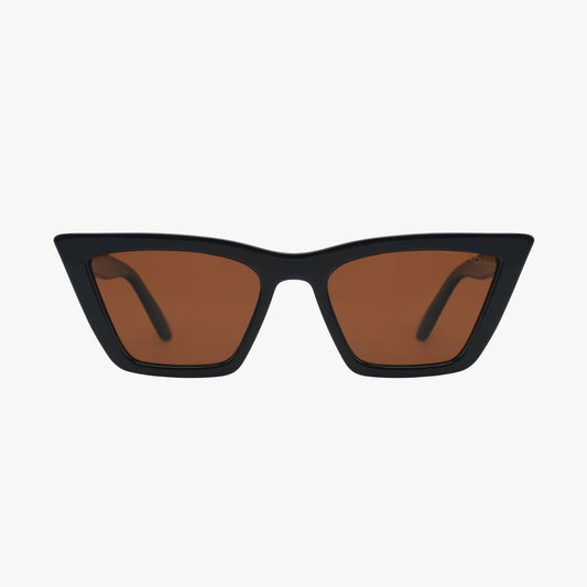 BAY MIDNIGHT AMBER Polarized Women's Cat Eye Sunglasses