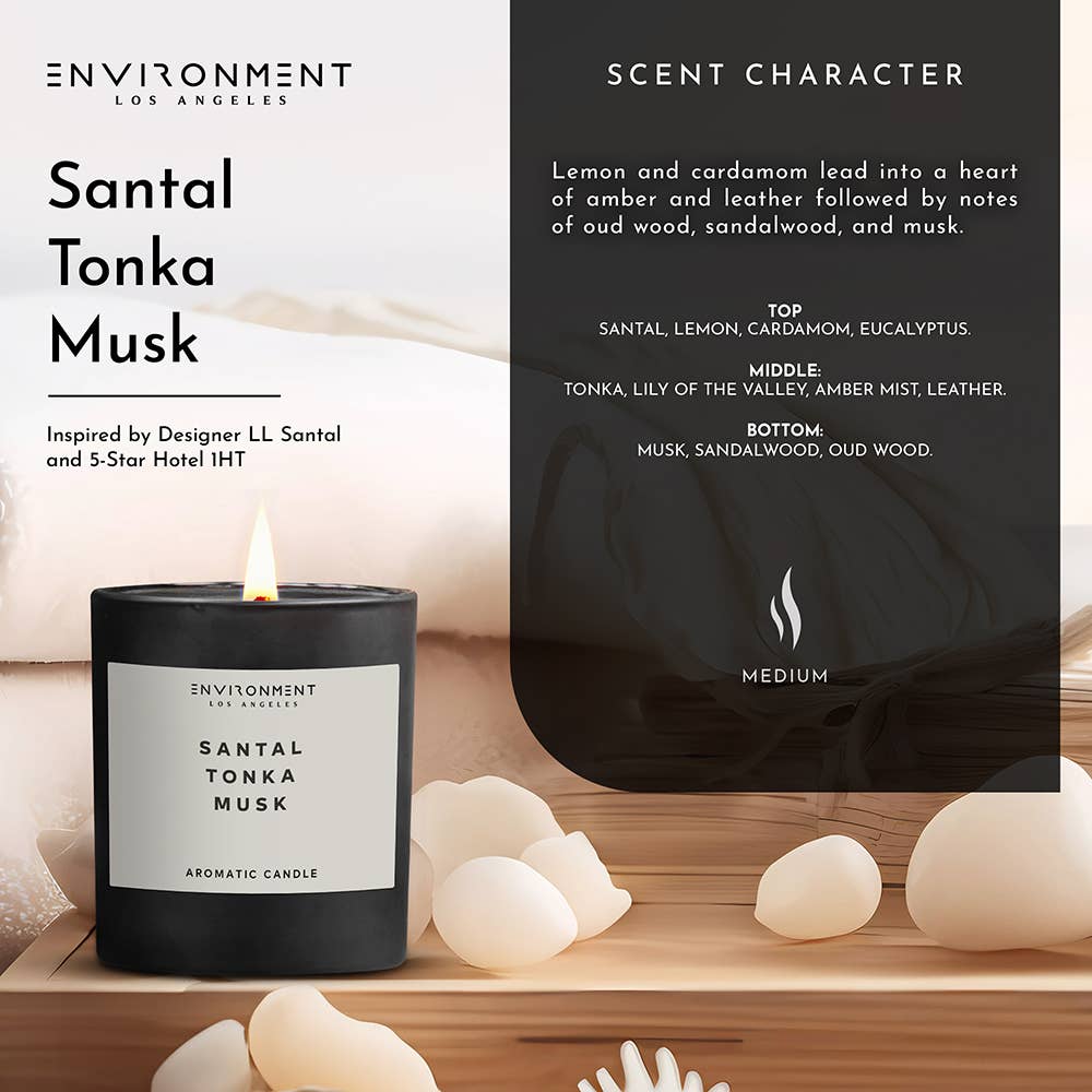 8oz Natural Wax Candle Inspired by Le Labo Santal®