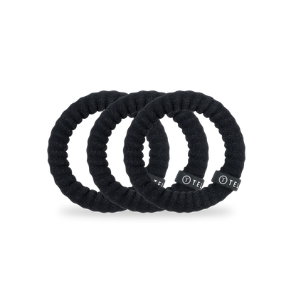 Nylon Hair Ties | Small | Jet Black