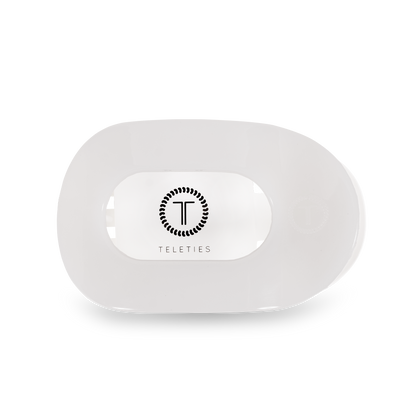 Round Flat Hair Clip | Small | Coconut White