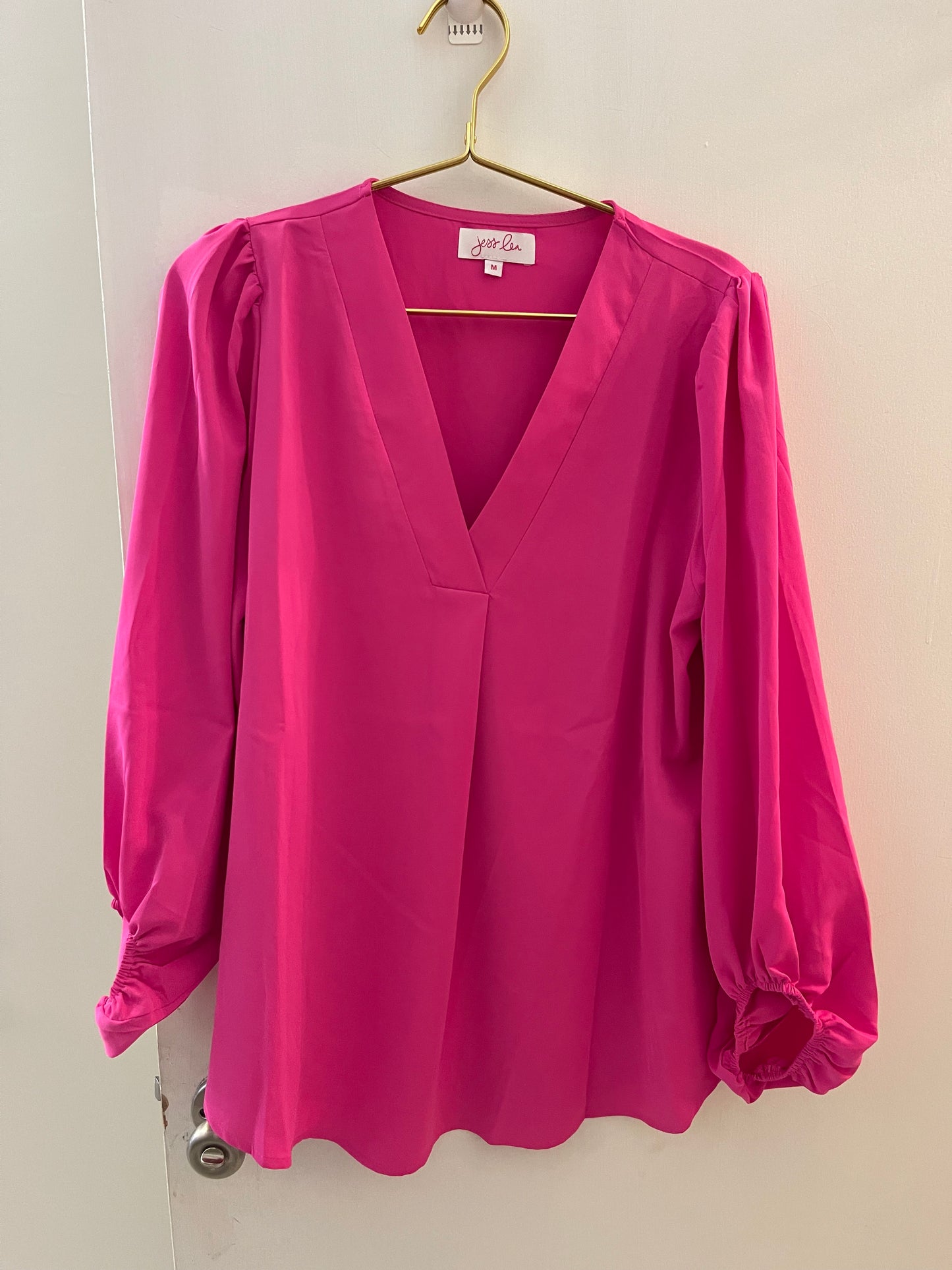 Pink Jamie Ballon Sleeve Top