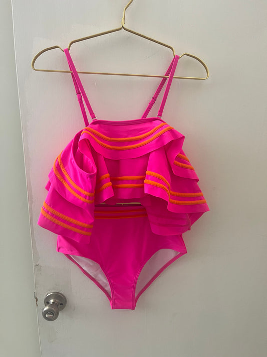 Soaking Up The Sun Ruffle Swimsuit