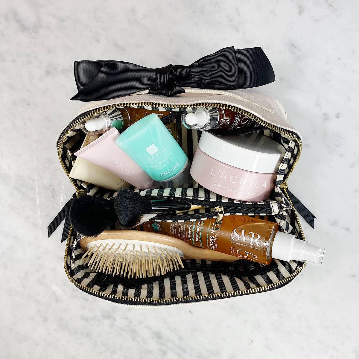 Accordion Box Makeup & Toiletry – Cream