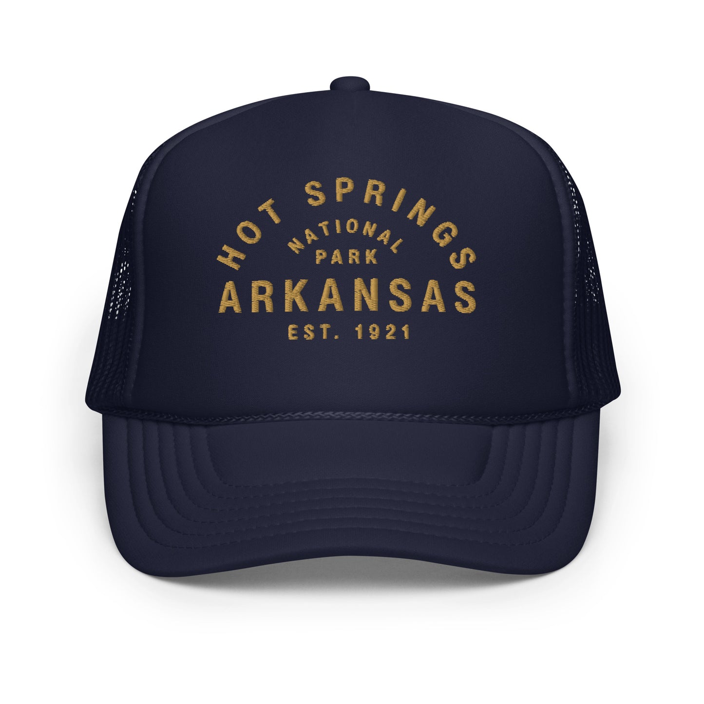HOT SPRINGS NATIONAL PARK TRUCKER HAT - NAVY