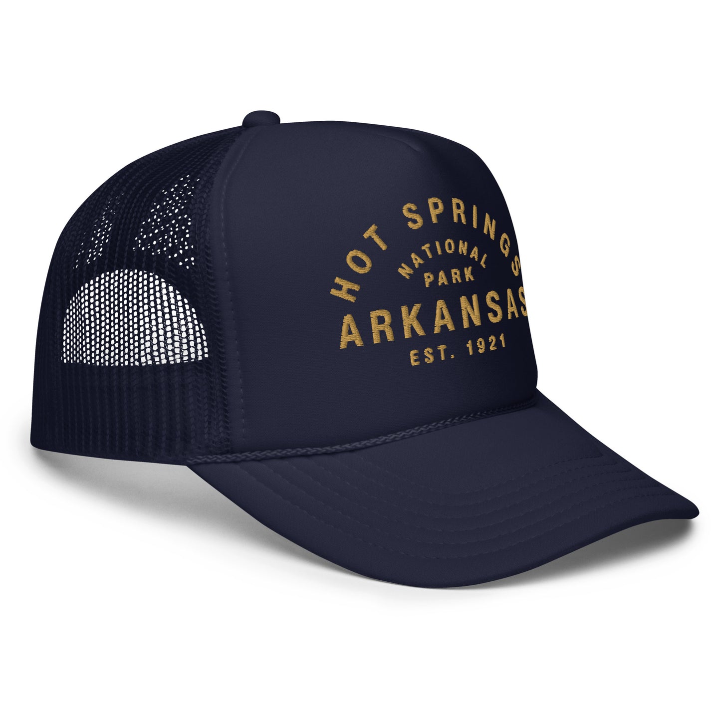 HOT SPRINGS NATIONAL PARK TRUCKER HAT - NAVY