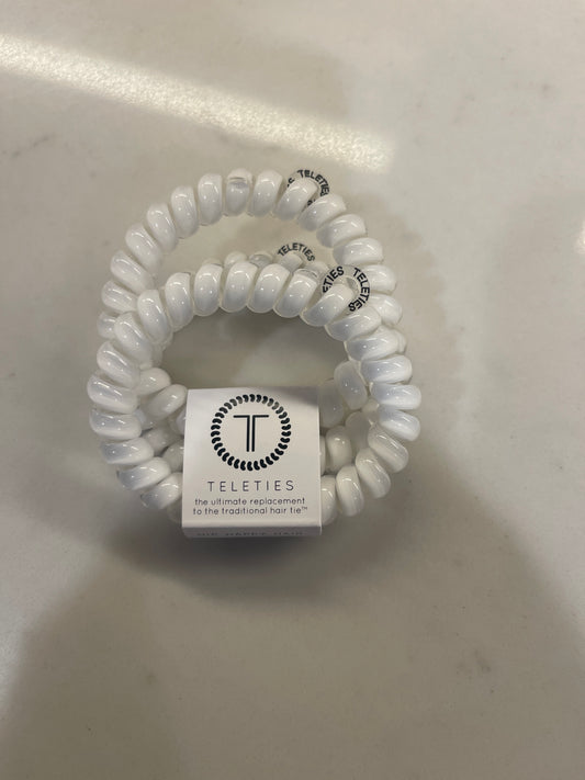 Large Hair Tie Coconut White