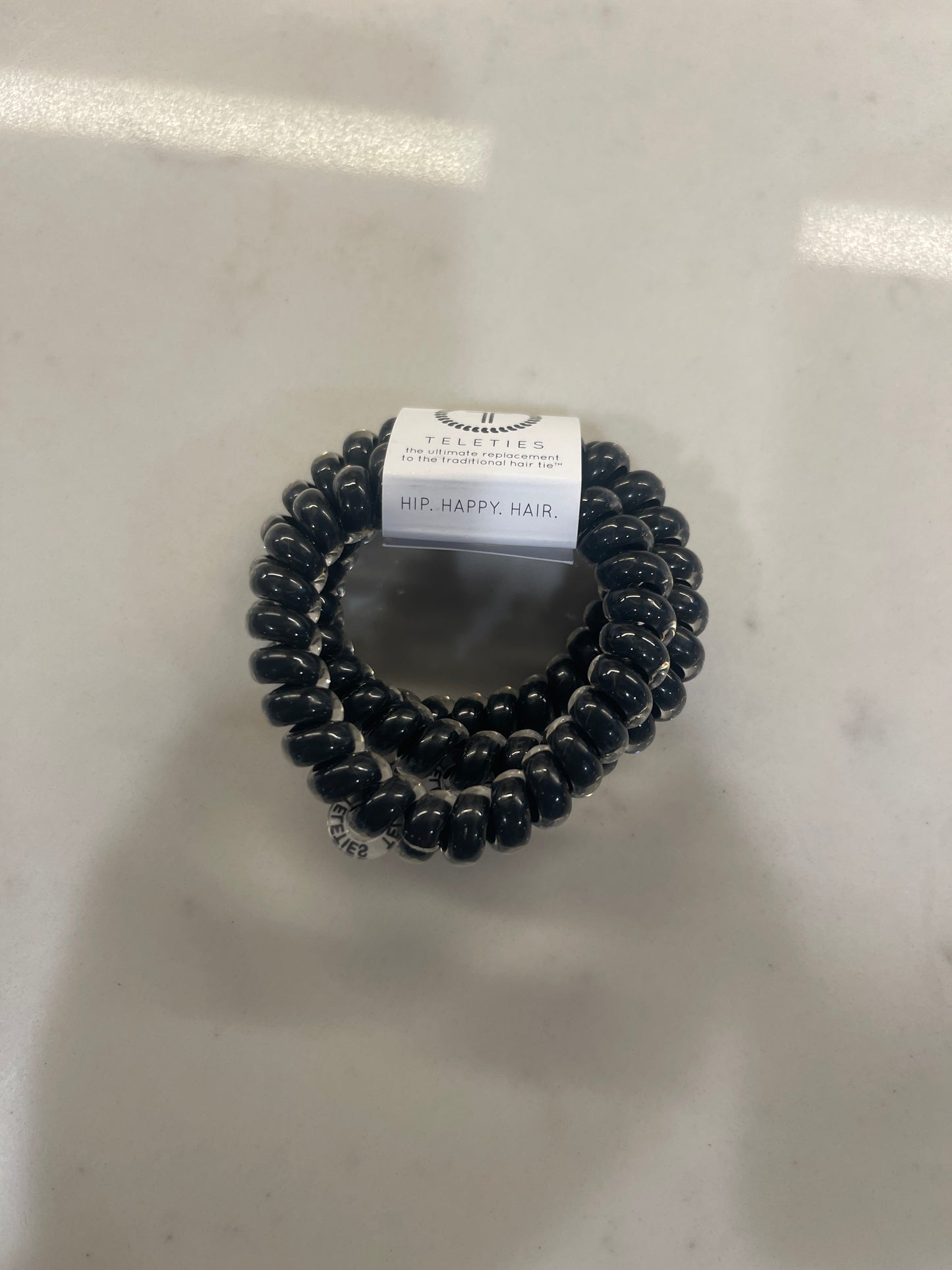 Large Hair Tie Jet Black